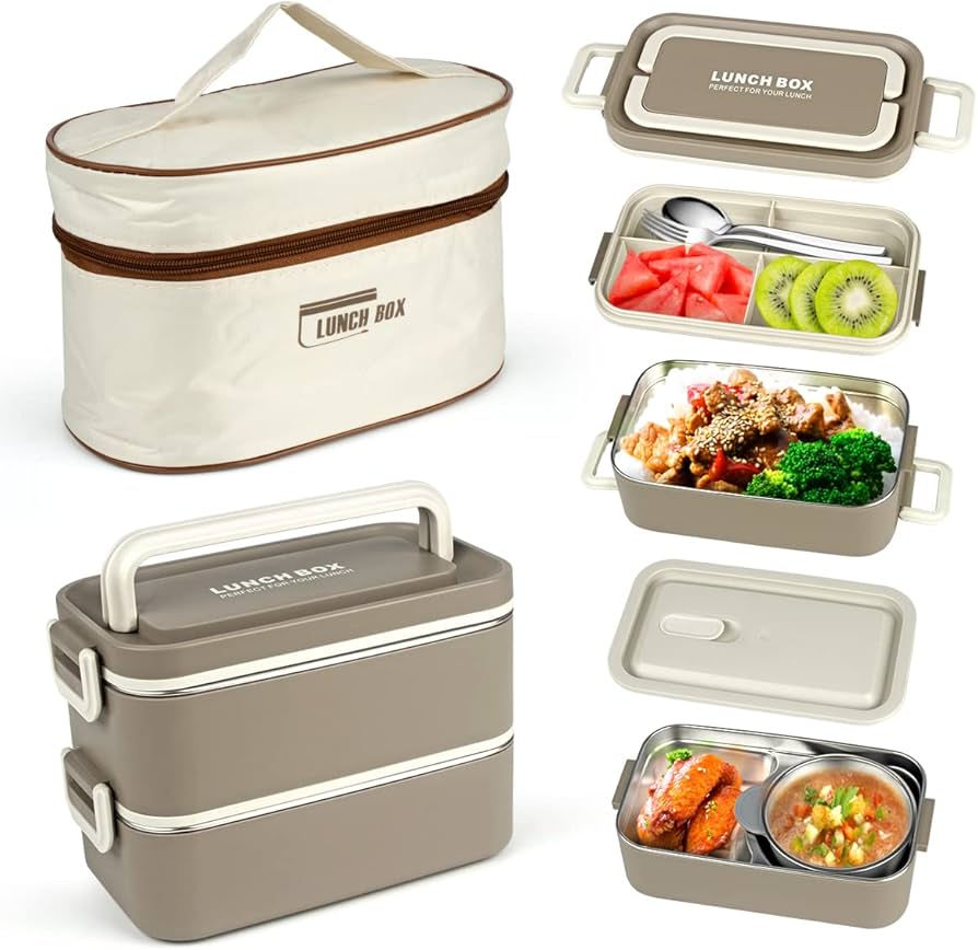Lunch Box Set with Insulated Carry Bag - mirenas.shop